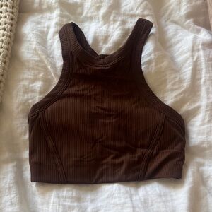 lululemon athletica high neck ribbed Sports Bra